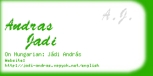 andras jadi business card